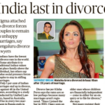 Inner Dawn Counsellor Kalas views featured on Deccan Herald – India Last in Divorce – Good or bad – Small